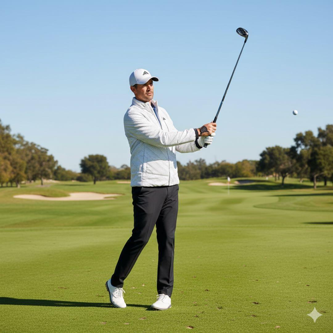 ⭐︎冬物限定SALE【新品タグ付】アディダスゴルフ フルジップジャケット Lサイズ