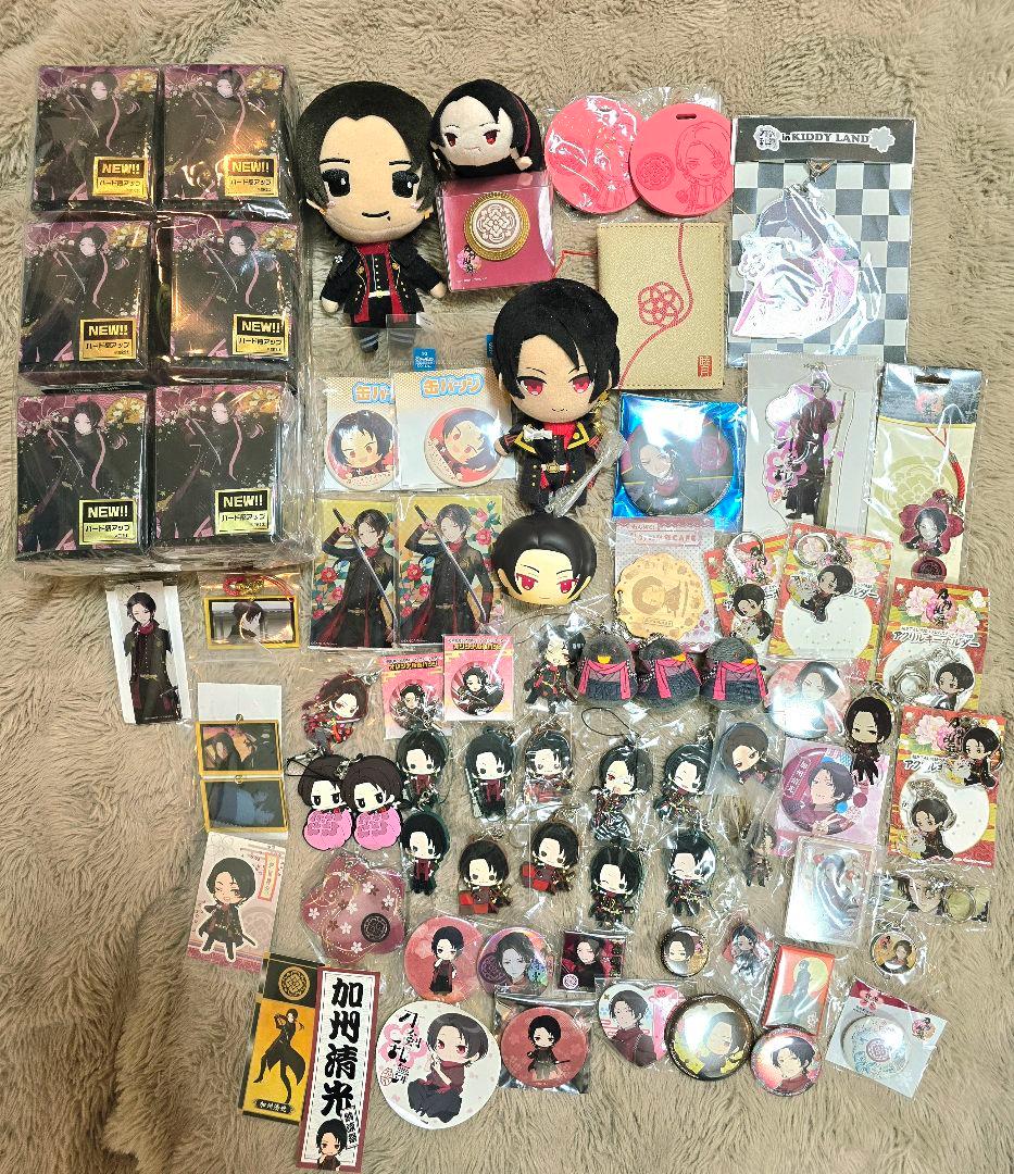 刀剣乱舞 加州清光 大量グッズセット 缶バッジ アクキー カメオ パスケースなど