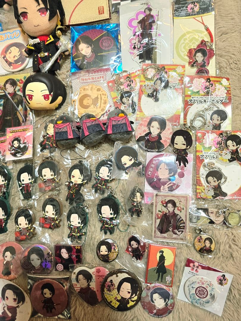 刀剣乱舞 加州清光 大量グッズセット 缶バッジ アクキー カメオ パスケースなど