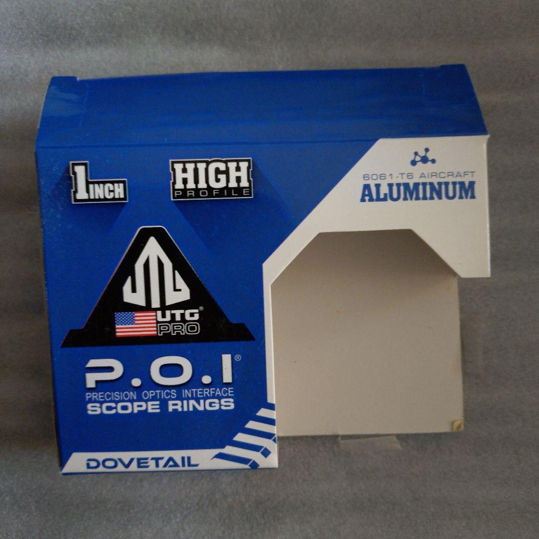 UTG PRO 1インチ ハイプロファイル スコープリング 2個セット