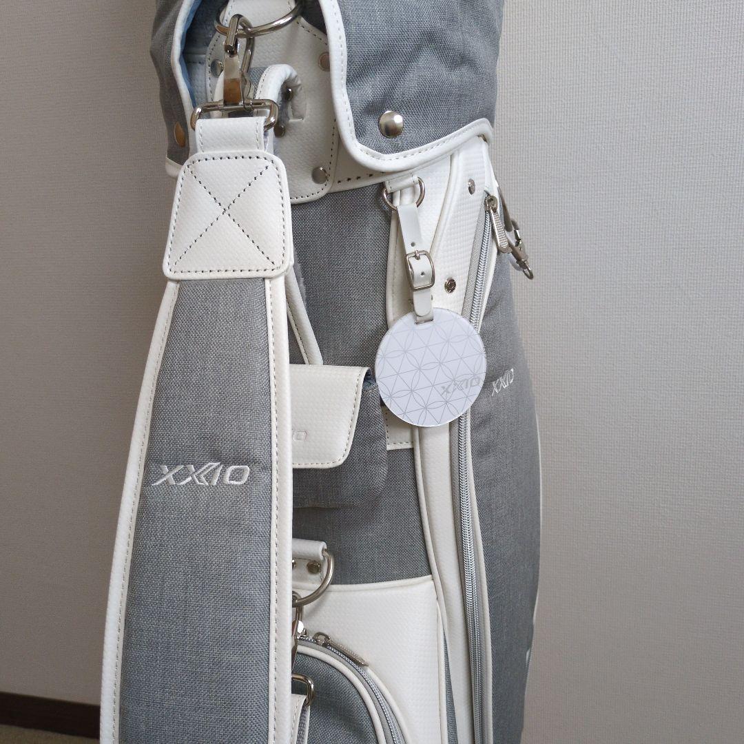 【新品未使用】XXIO キャディバッグ グレー/ホワイト　レディース
