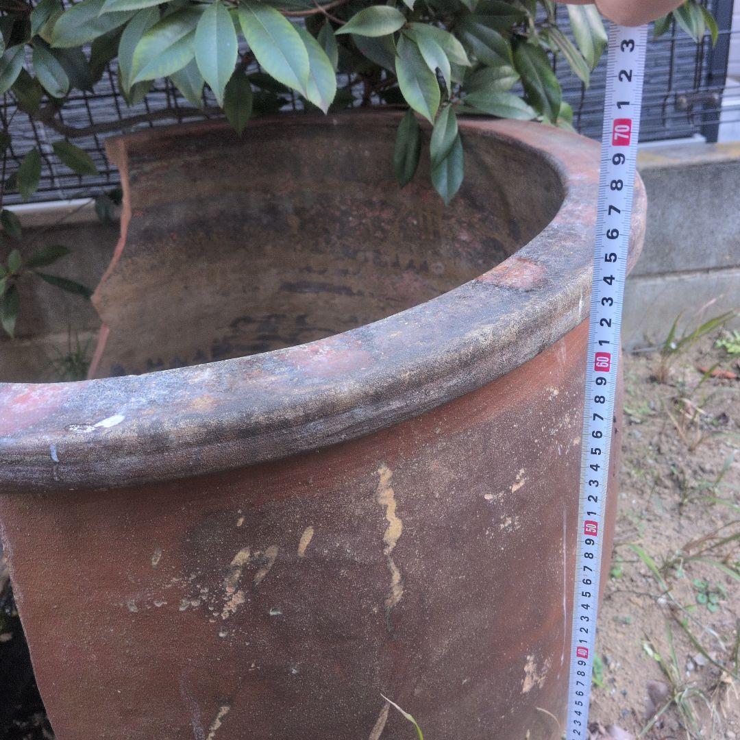 昭和レトロ 陶器製 金魚鉢　骨董品　アンティーク　メダカ　レトロ