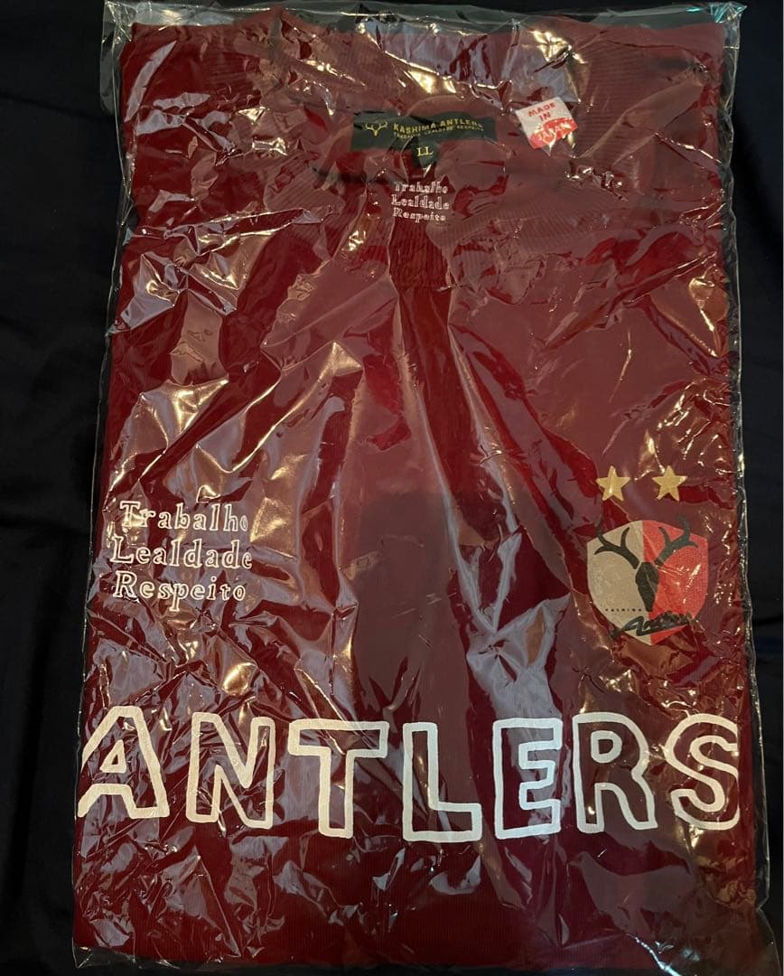 【完売品】NJG×ANTLERS Tシャツ（BURGUNDY）サイズ:LL 鹿島