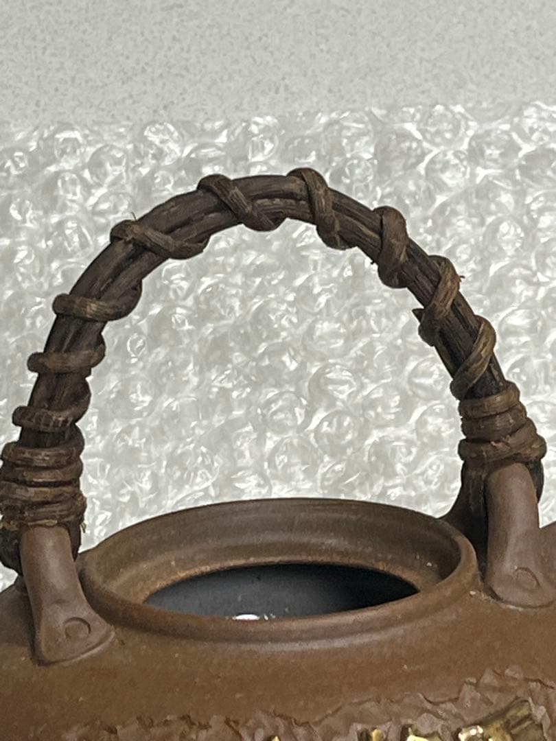 急須　朱泥　天竜峡焼　楽雅