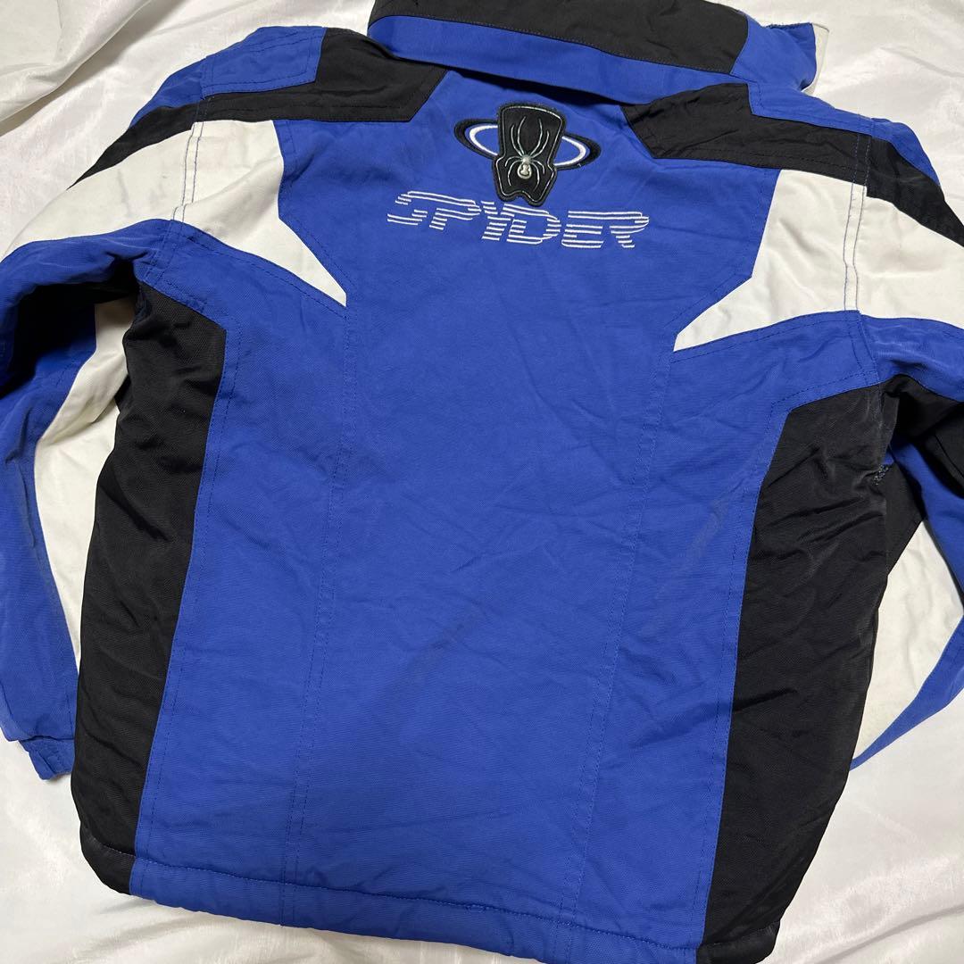 スパイダー　スキージャケット S キッズサイズ　ブルー　スノーボード