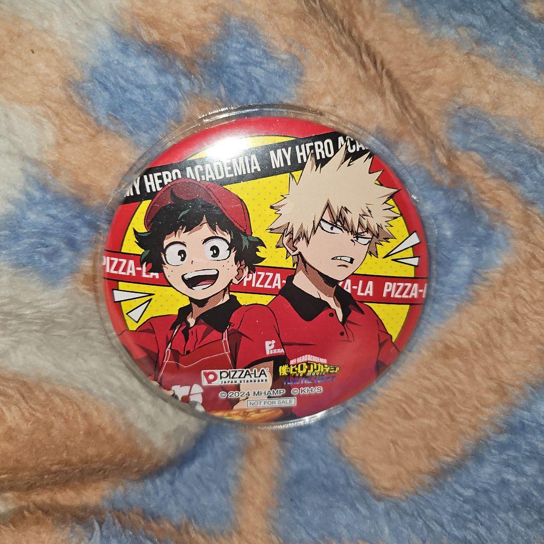 ヒロアカ　僕のヒーローアカデミア　ピザーラ　缶バッジ　爆豪勝己　緑谷出久　デク