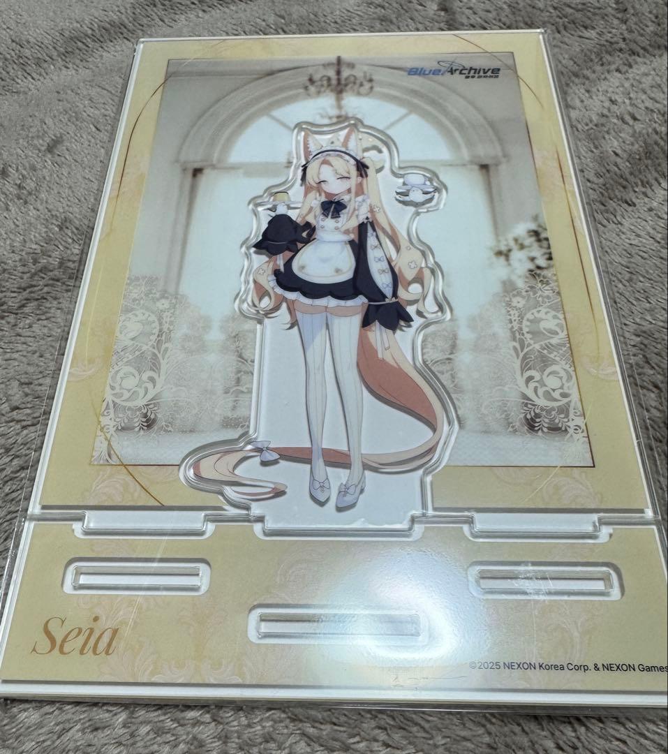 ブルアカカフェ　ブルーアーカイブ　アクリルスタンドセット　セイア　ナギサ　ミカ