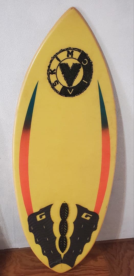 SKIM V イエローサーフボード 540mm x 1380mm　スキムボード