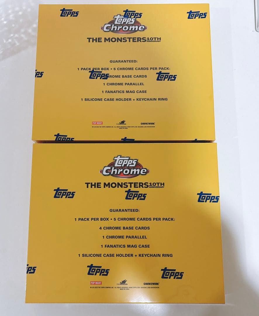 その他 2025 Topps Chrome Labubu 5 box
