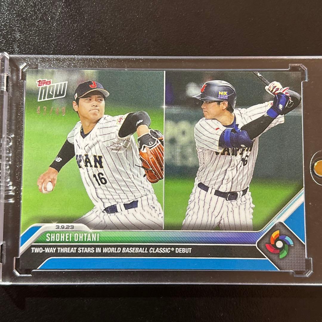 大谷翔平 topps now 大会初の二刀流 /49 WBC 優勝 2023