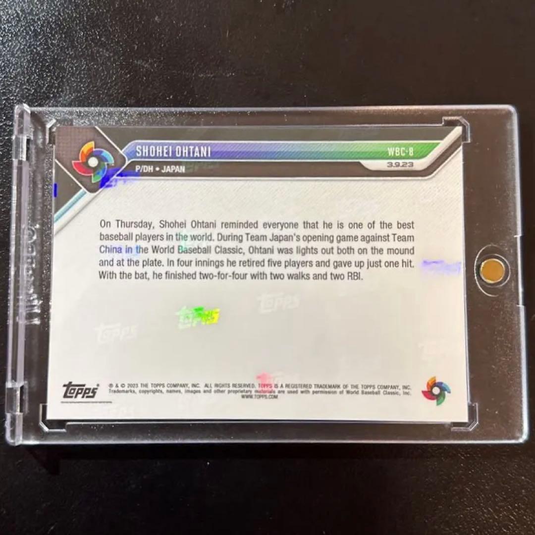 大谷翔平 topps now 大会初の二刀流 /49 WBC 優勝 2023