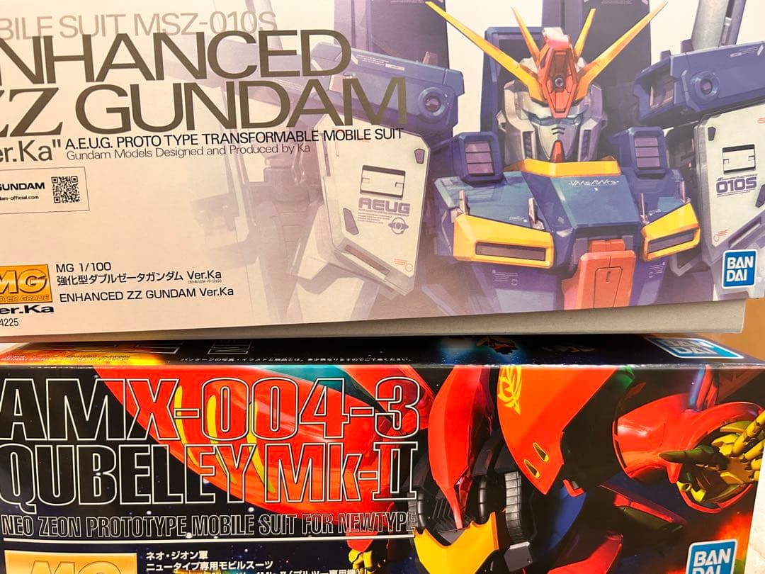 MG 強化型ダブルゼータガンダムver ka 、キュベレイmk-Ⅱプルツー専用機