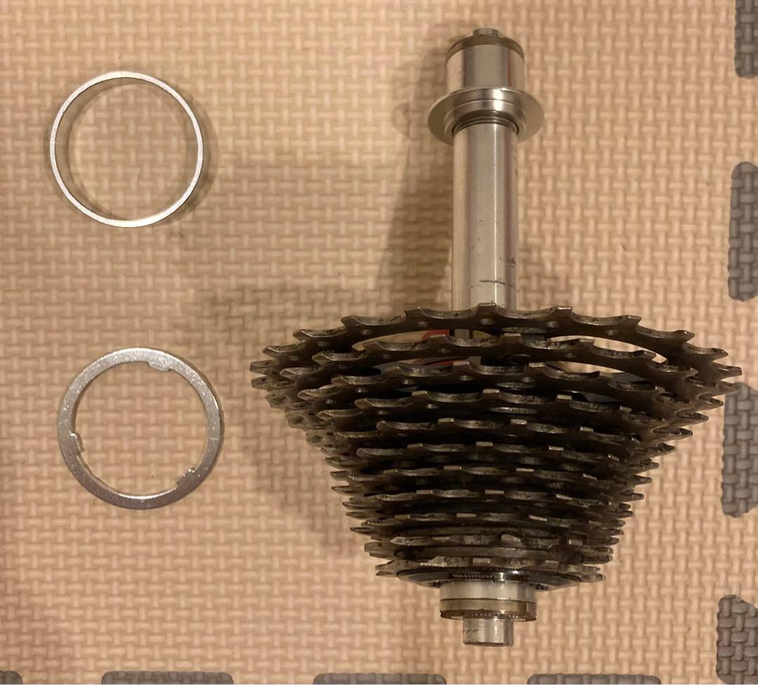 ディスクホイール　ピスト　ロード　シャフト　シマノ　アルテグラ　スプロケット