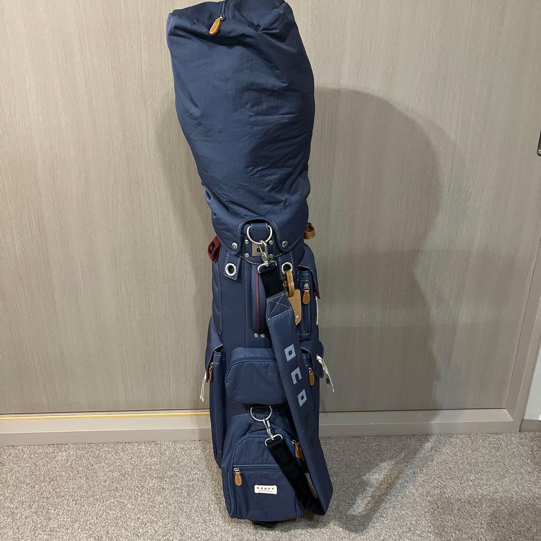 美品　オノフ　ネイビー ゴルフバッグ スタンド式