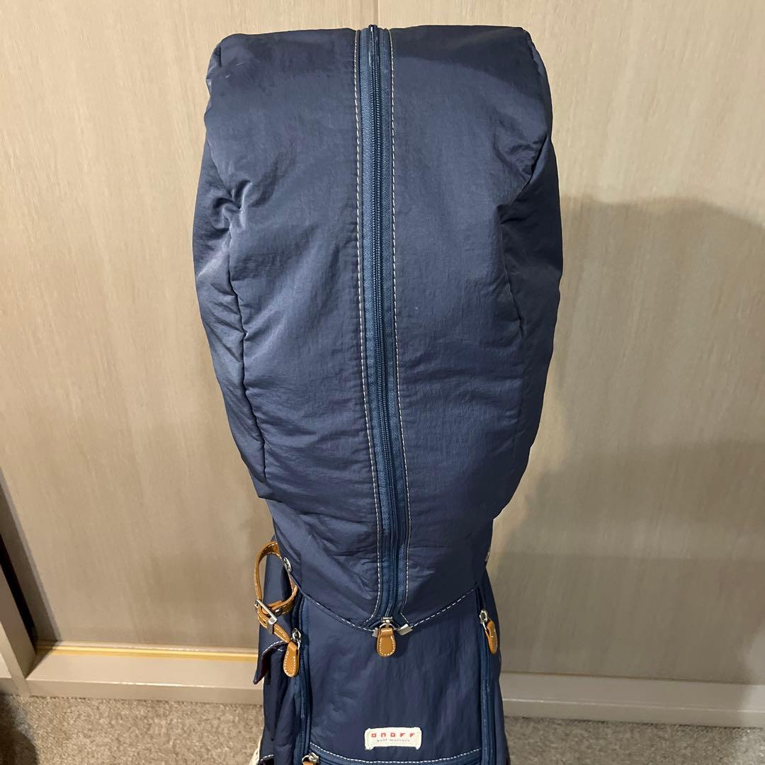 美品　オノフ　ネイビー ゴルフバッグ スタンド式