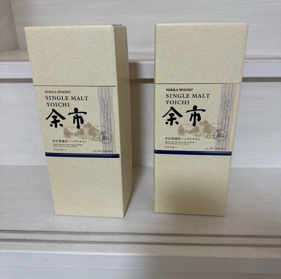 箱付き ニッカウイスキー シングルモルト余市 700ml2本