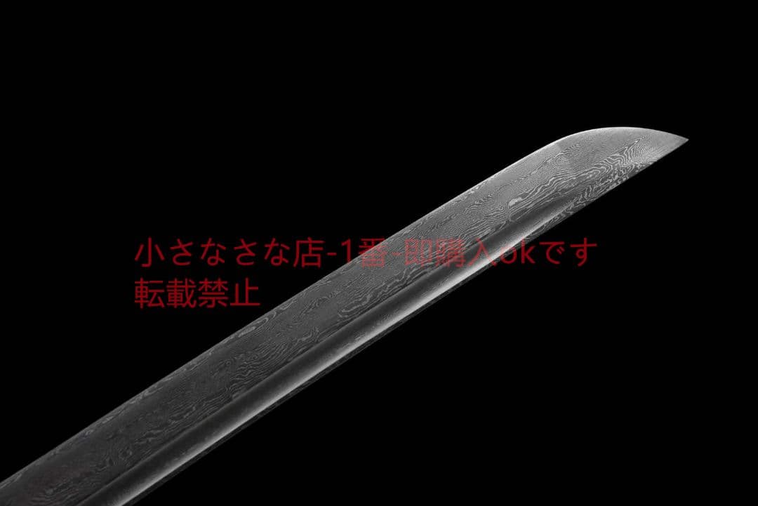 20寸髪黒模様鋼武士刀【梅】 武具　刀装具　日本刀　模造刀 居合刀 肋差