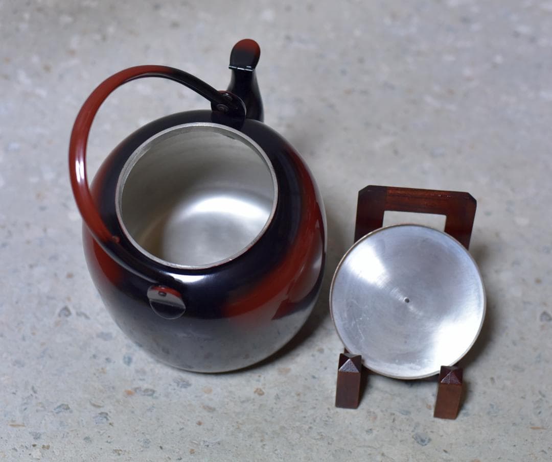 値下げ、一喜堂　腰黒水次　水指　【極上品】銅製　お茶道具/紙箱