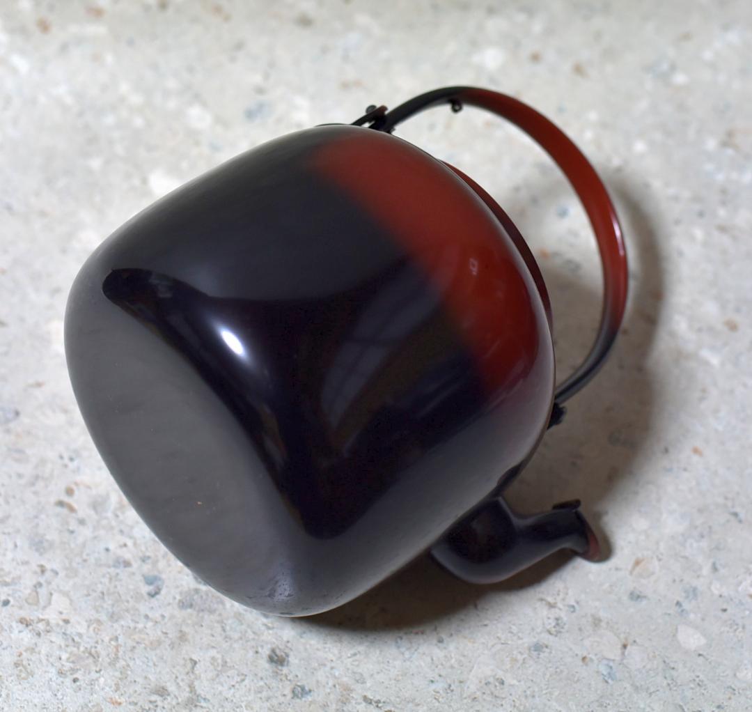 値下げ、一喜堂　腰黒水次　水指　【極上品】銅製　お茶道具/紙箱