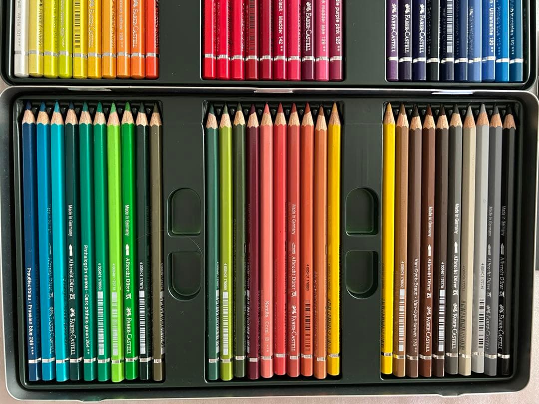 ファーバーカステル アルブレヒト デューラ水彩色鉛筆 60色 缶入