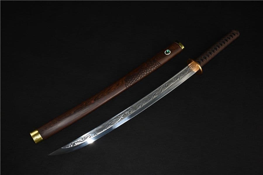 武具　刀装具　日本刀　模造刀   居合刀 柳葉曲げ刃