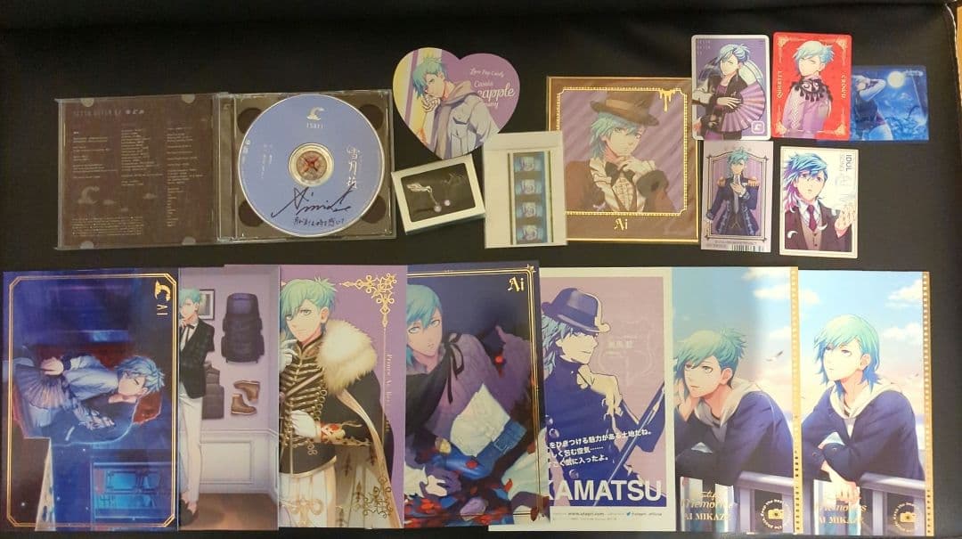 うたプリ 美風藍 直筆サイン入りCD 雪月花 グッズセット カルナイ