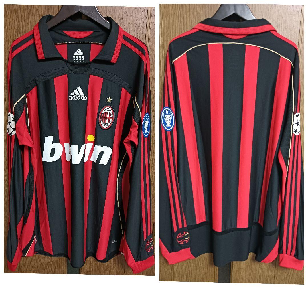 アディダス ACミラン 長袖ユニフォーム 06/07 ホーム M 国内正規品
