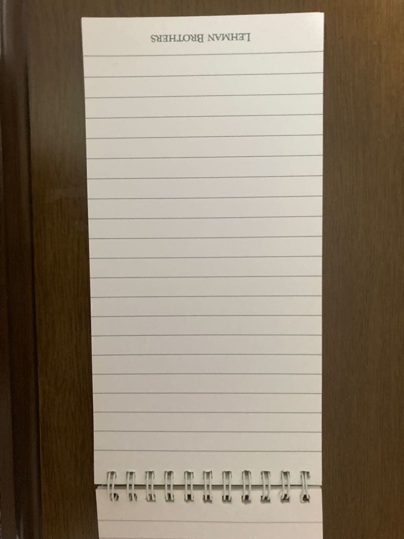 LEHMAN BROTHERS ボールペン、メモ帳