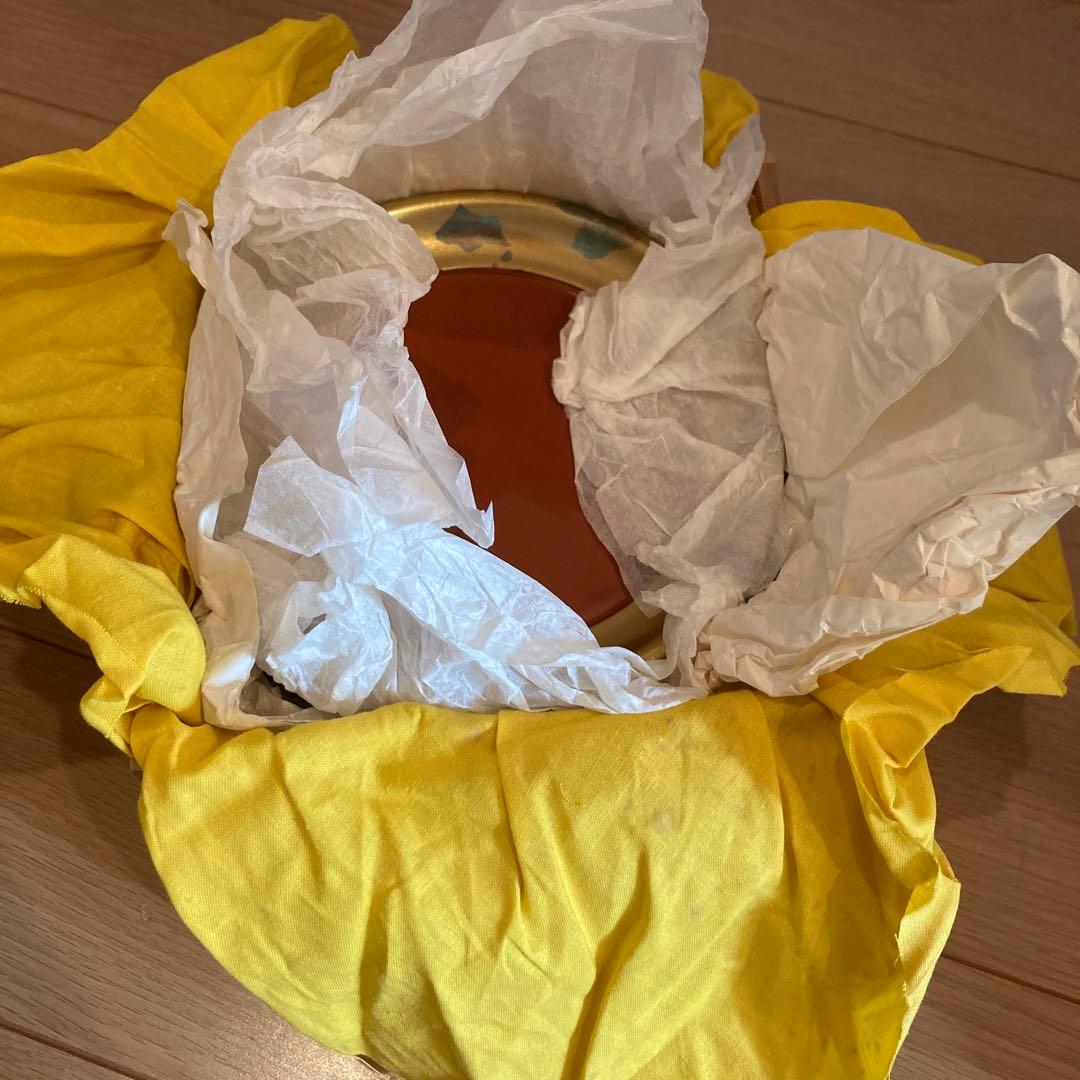 【昭和レトロ　新品未使用】漆器 椀 5枚セット うるし工芸　金箔入米永　大丸特選