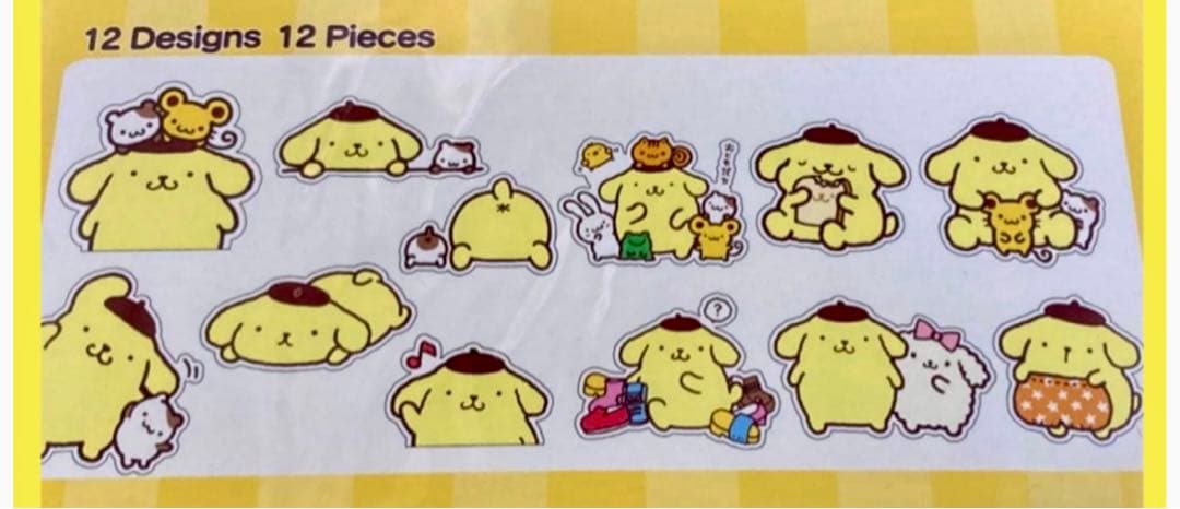 サンリオ　ポムポムプリン　シール 大きなシール 希少 当時物 【未使用】