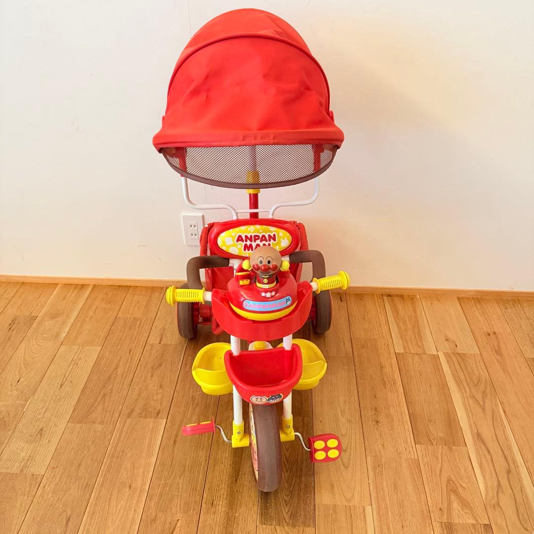 アンパンマン 三輪車 それいけ！アンパンマン デラックスII レッド 赤