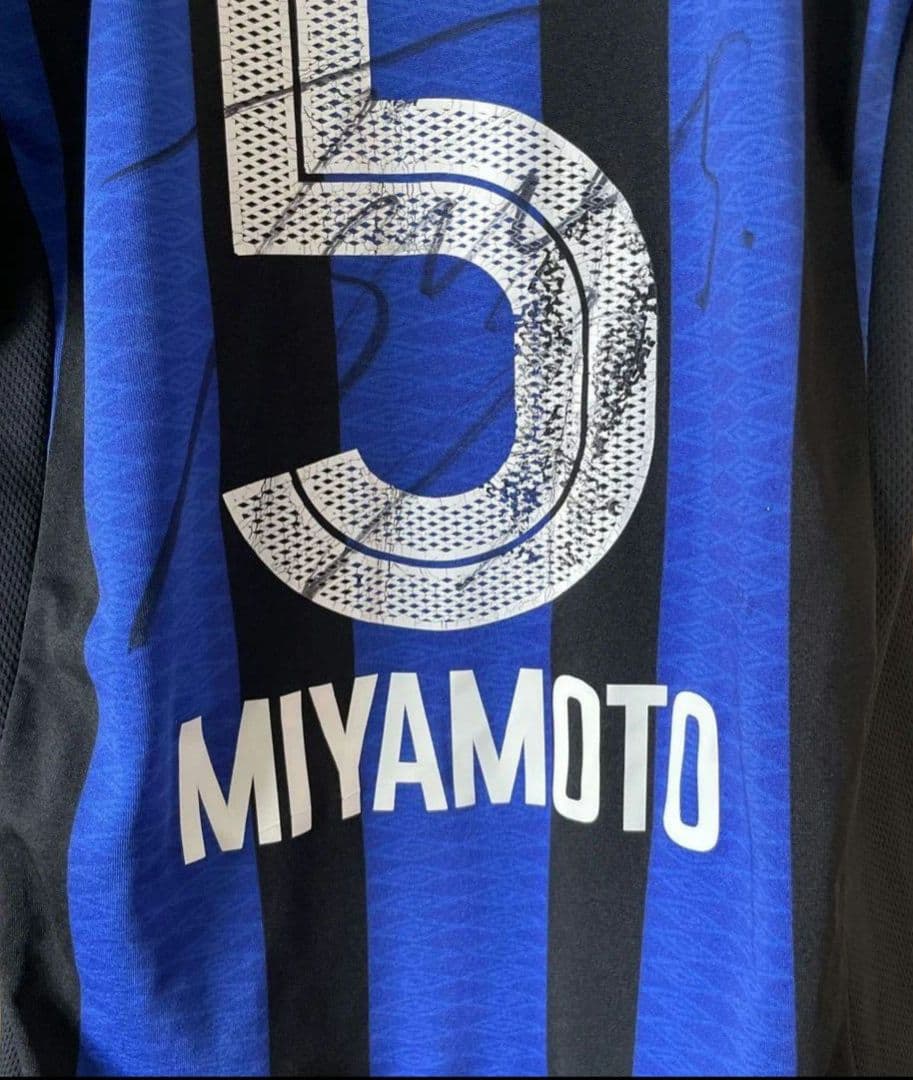 ガンバ大阪☆宮本恒靖☆サイン入りユニフォーム☆2003-2004年モデル