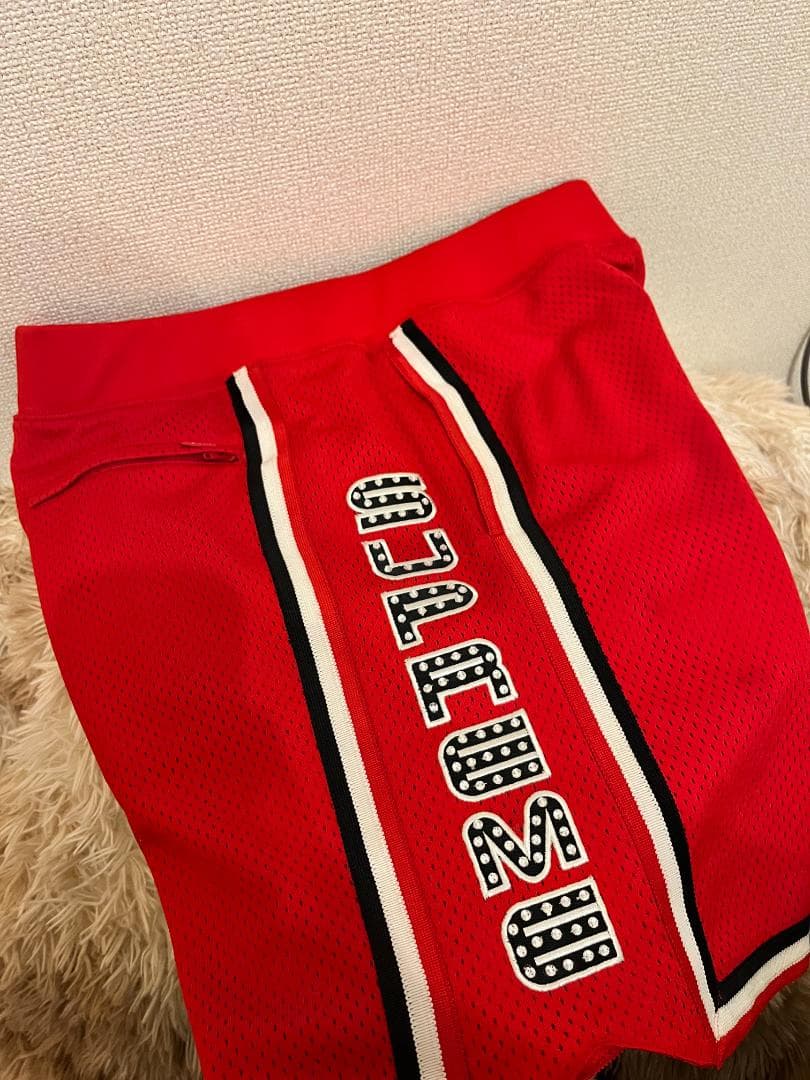 ウェア Supreme Rhinestone Basketball Shorts Red