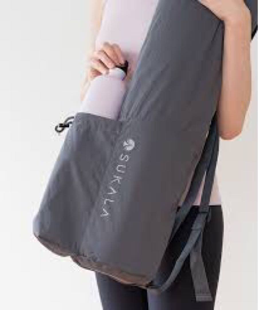 SUKALA ヨガマットとヨガマットケース セット❣️グレー 水筒ポケット付き