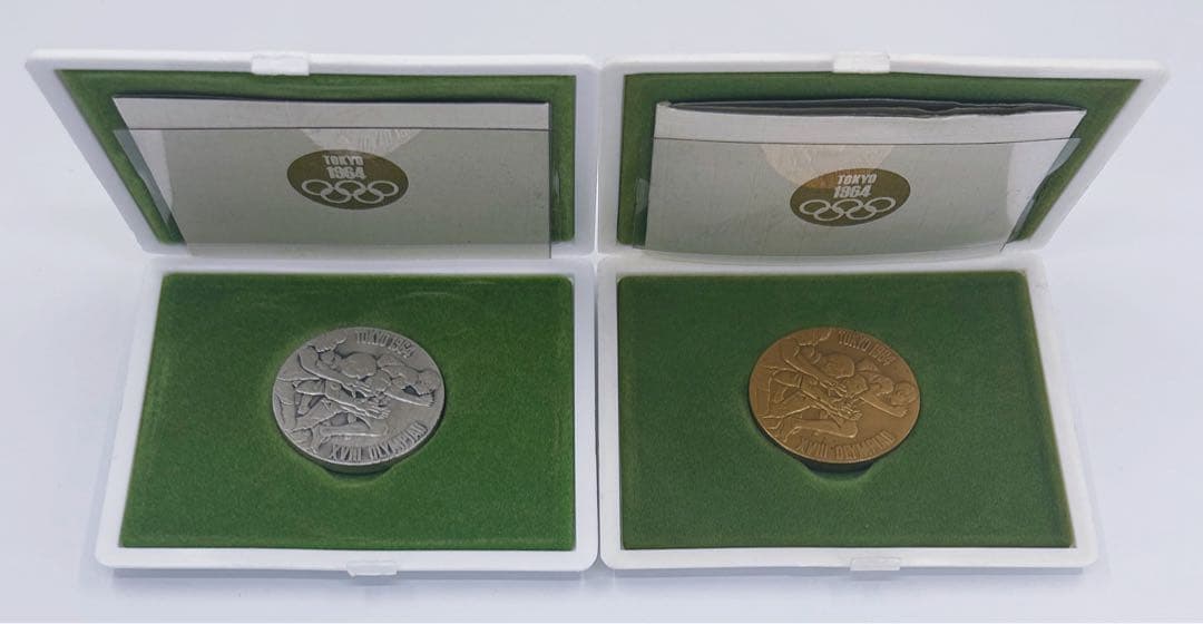 1964 オリンピック東京大会記念 銀メダル・銅メダルセット SV925