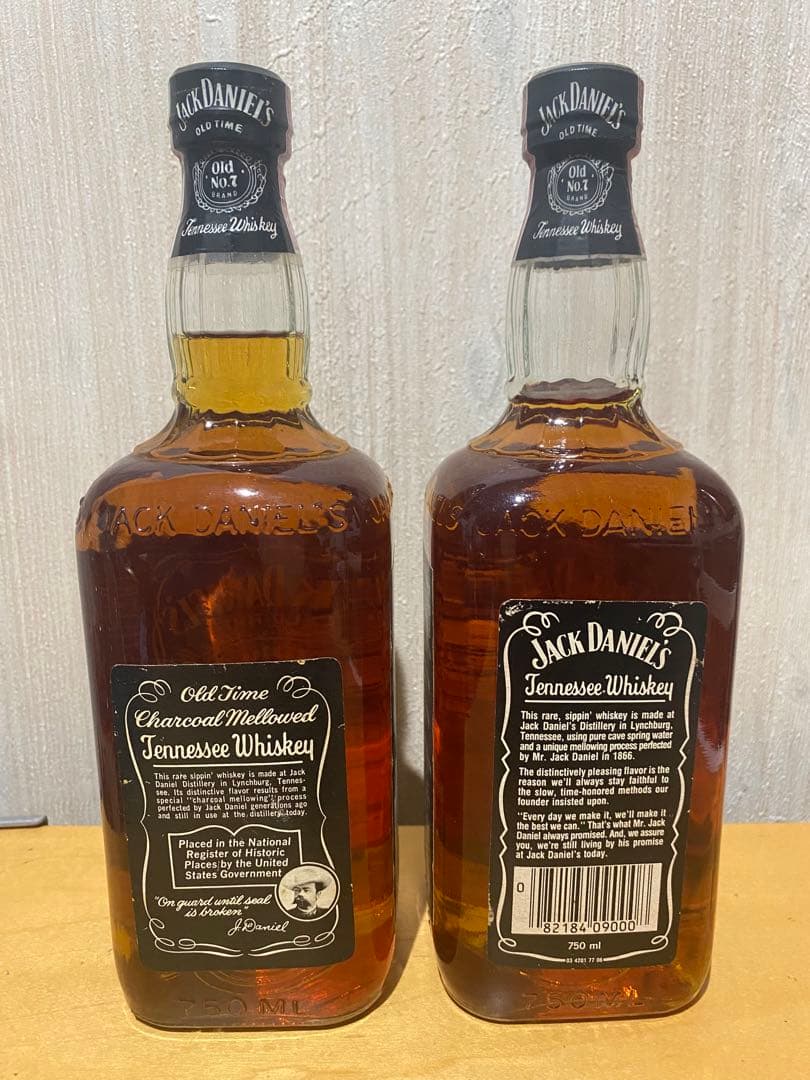 ジャックダニエル オールドボトル ウイスキー 750ml 2本セット 箱無し