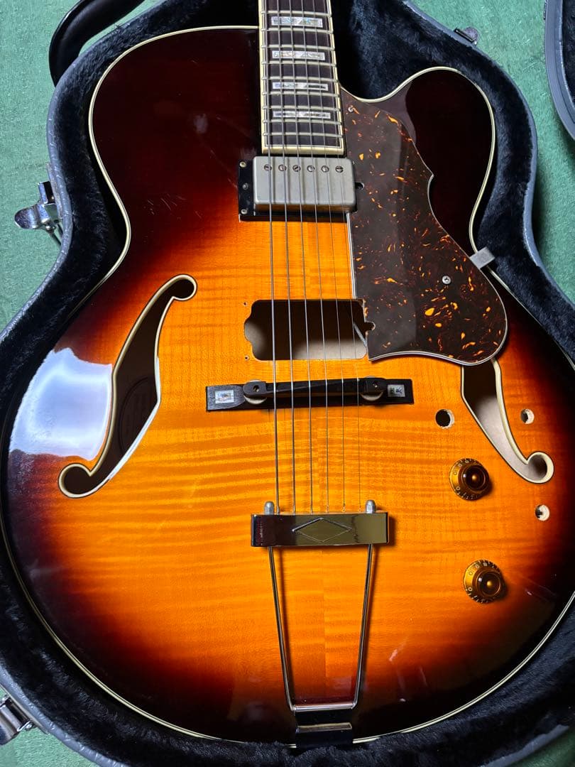 Ibanez AF105-VB フルアコPU MODアンティクィティHC付き