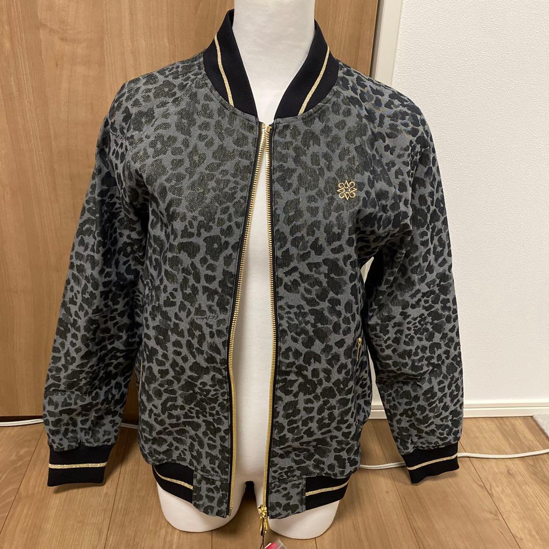 ★新品タグ付き★セントアンドリュース　レオパード柄ラメジャガードブルゾン