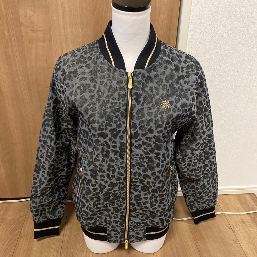 ★新品タグ付き★セントアンドリュース　レオパード柄ラメジャガードブルゾン