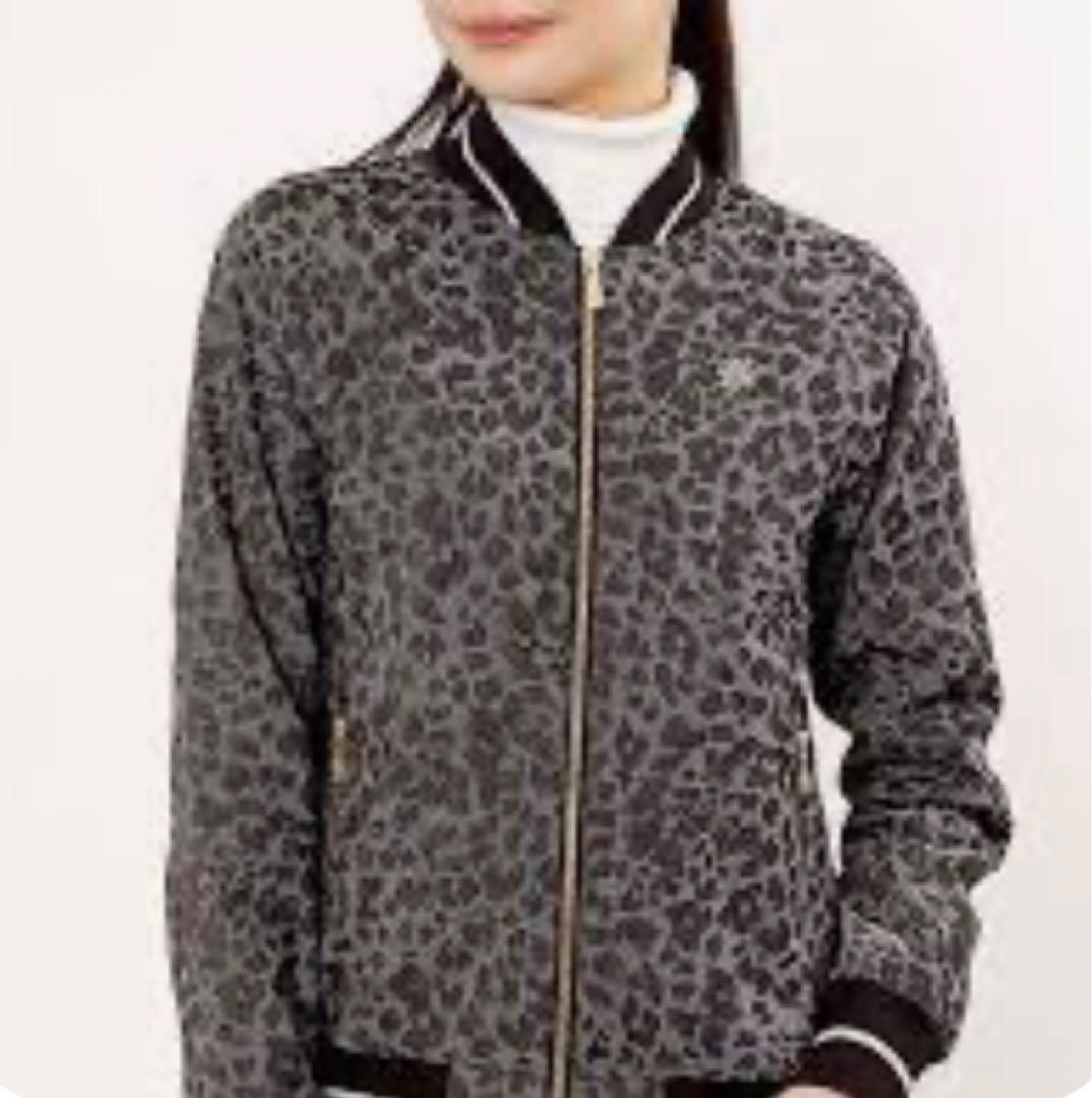 ★新品タグ付き★セントアンドリュース　レオパード柄ラメジャガードブルゾン
