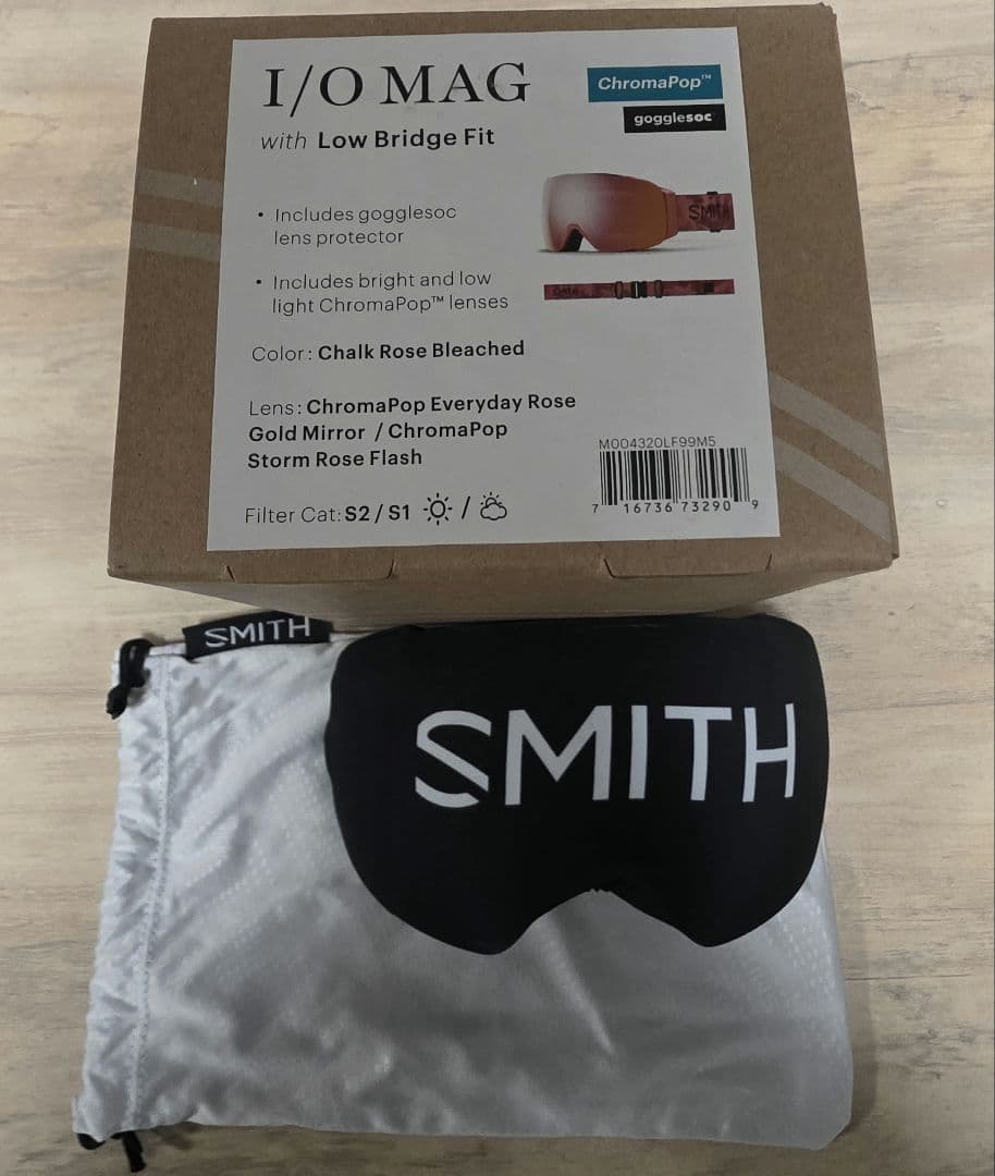 SMITH　I/O MAG ゴーグル ChromaPop スペアレンズ付き