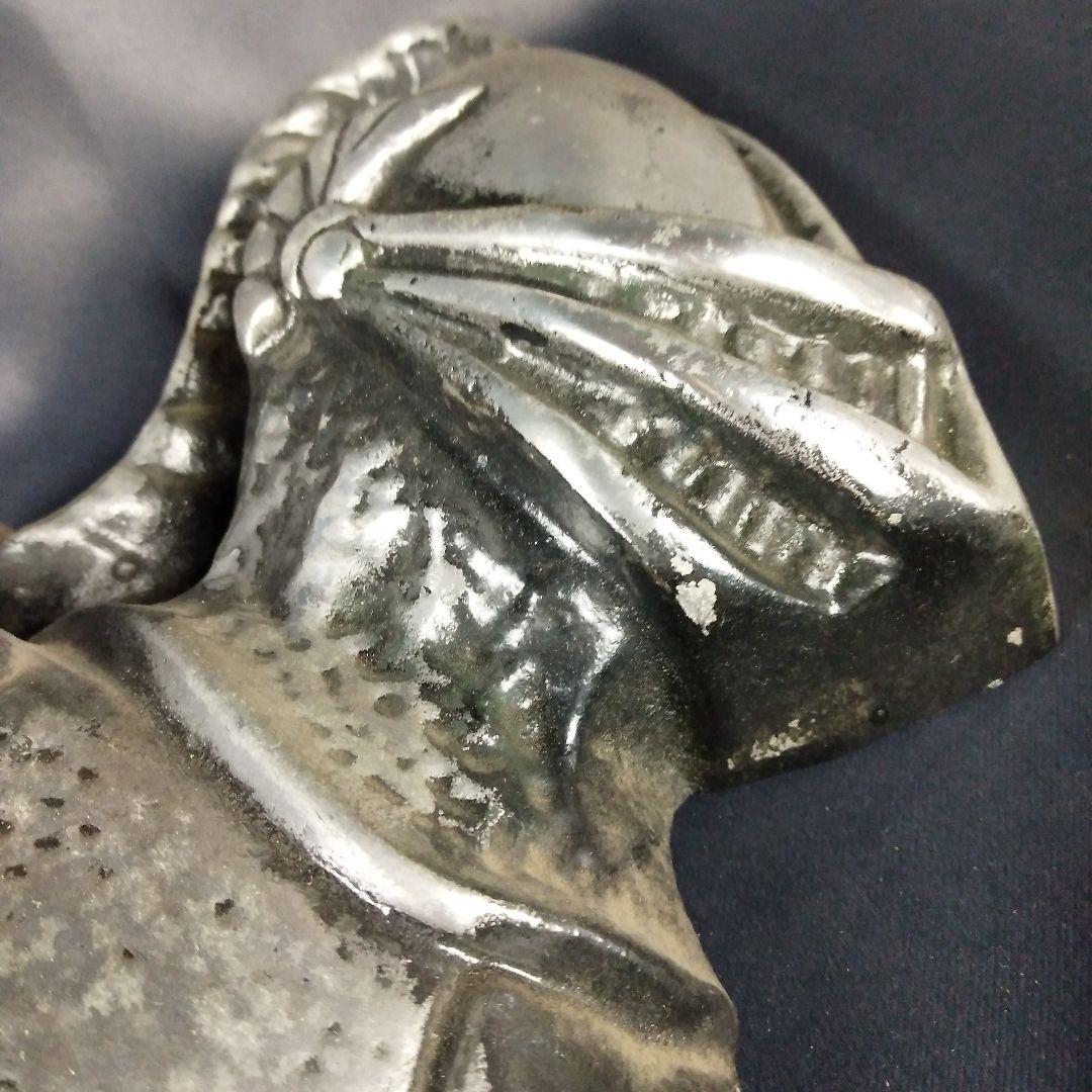 西洋騎士 アンティーク 店内装飾 壁掛け ディスプレイ 鋳物