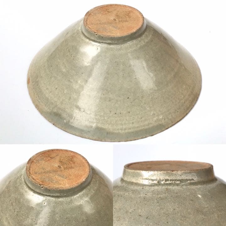 骨董　影青　青白磁　線文　茶碗　中国古美術　中国骨董　アンティーク