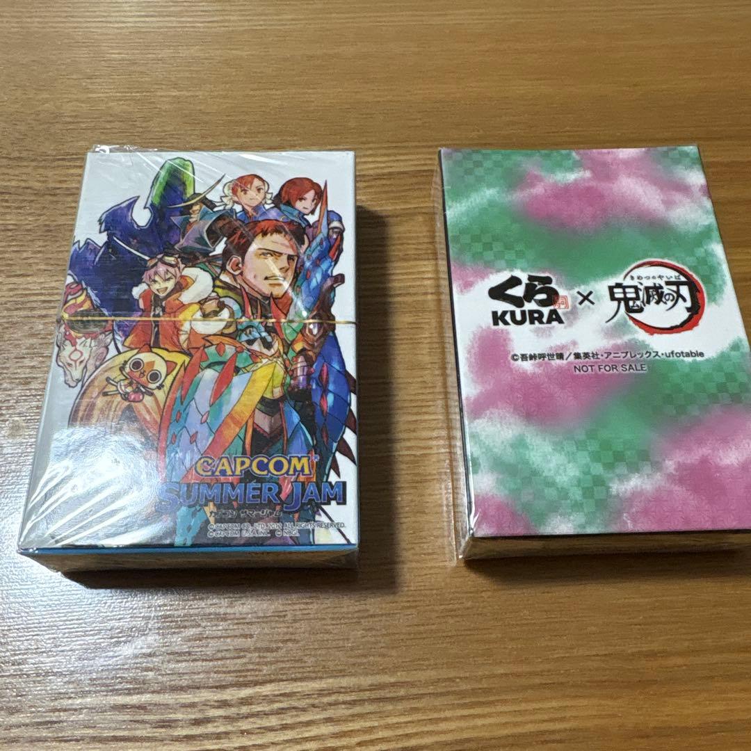 CAPCOM SUMMER JAM 鬼滅の刃トランプセット未使用、未開封品
