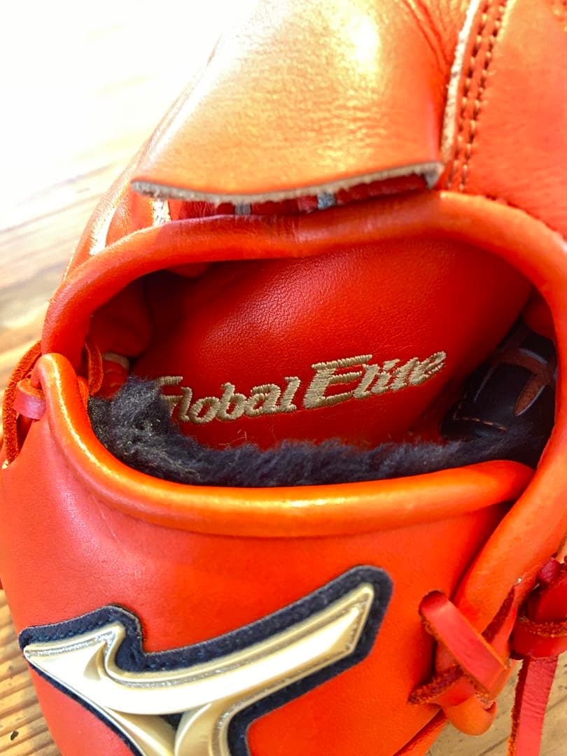 Mizuno Global Elite RG 少年用軟式グローブ オレンジ　美品