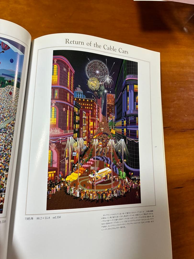 【メラニーケント】 「リターンケーブルカー」　シルクスクリーン(作品保証書付)