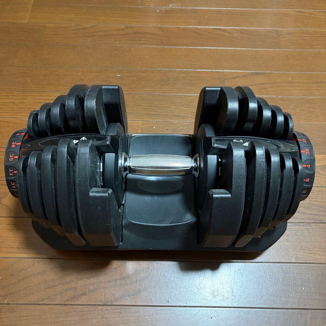 4WD 可変式 ダンベル 重量調整 ダイヤル式 38kg x 2個セット