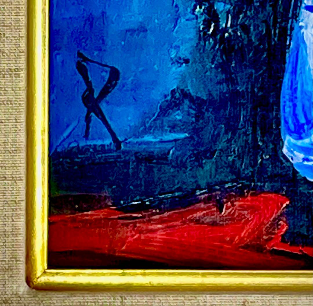 【おめで鯛さま専用】中川力　真作「ばら」 油彩3号　薔薇図傑作　表サイン