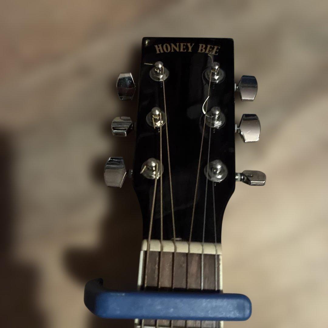 アコースティックギター ブラック 6弦