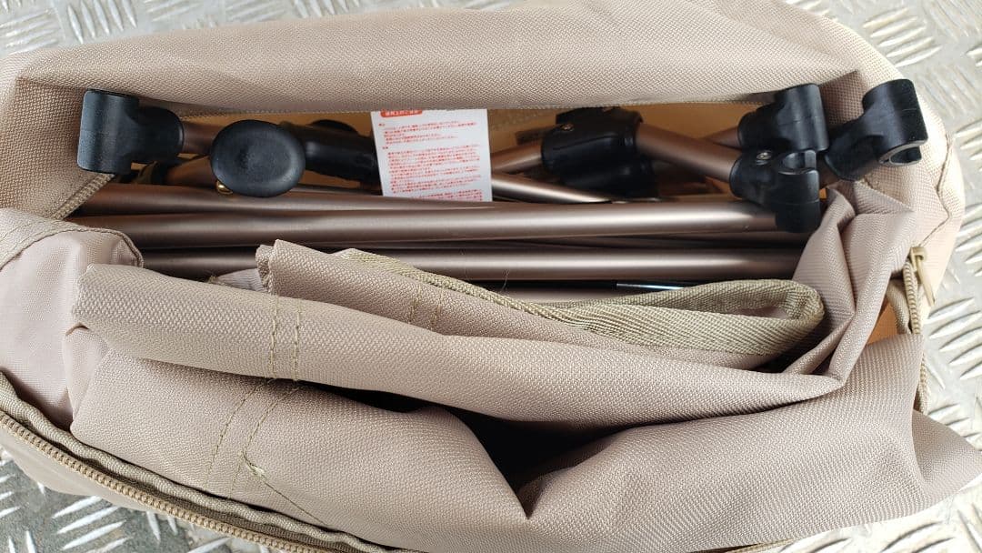 使用1回　LOGOSロゴス　イージーアッセムプットベッド　コット　軽量コンパクト